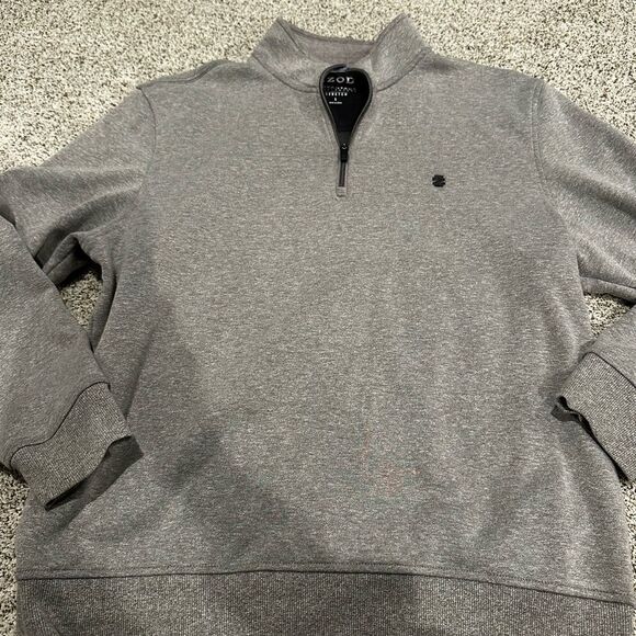 Izod grey quarter zip - Picture 1 of 2